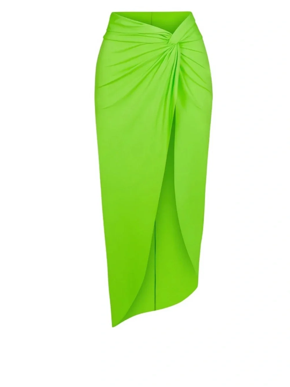 SKIMS Signature Swim Neon Strapless Bandeau Top & Wrap Sarong Skirt Set